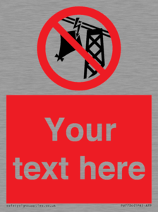 Custom prohibition do not fly kites near overhead electrical power lines